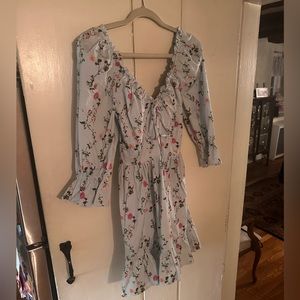 NWT Hill House The Samantha Dress Pond Floral Poplin - Pond Floral (Size Small)